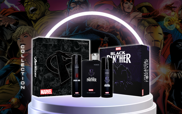 Start up Nerman đưa siêu anh hùng Black Panther vào bộ sản phẩm sữa tắm và sữa rửa mặt